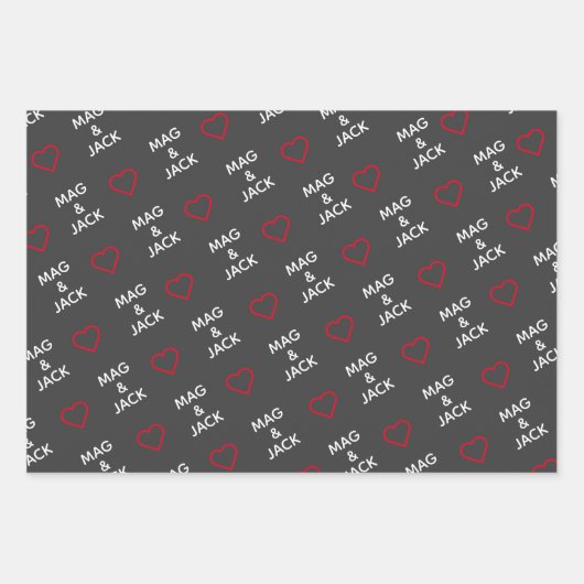 Papier für den Valentinstag (Vorderseite)