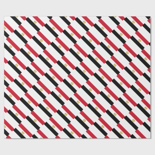 Papier für die ägyptische Flagge Geschenkpapier (Flach)