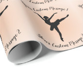 Papier für die benutzerdefinierte Meldung von Ball Geschenkpapier (Rolleneckpunkt)