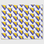 Papier für die bosnische Flagge Geschenkpapier (Flach)