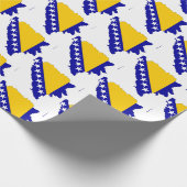 Papier für die bosnische Flagge Geschenkpapier (Ecke)