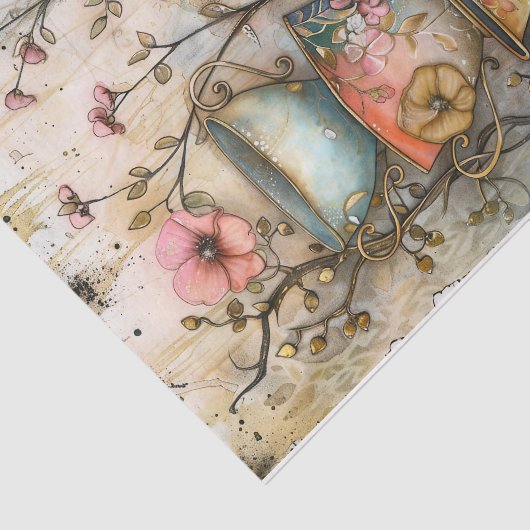 PAPIER FÜR DIE DECOUPAGE-TEEBEREICHE (Ausschnitt)