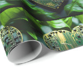 Papier für die elektronische Schaltung in Herzform Geschenkpapier (Rolleneckpunkt)