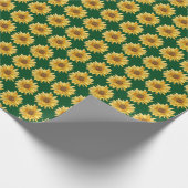 Papier für die Füllung - Sonnenblumen Geschenkpapier (Ecke)