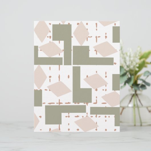 Papier für die geometrische Gestaltung (Stehend Vorderseite)