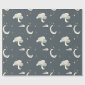 Papier für die nächtliche Himmelfahrt von Mond und Geschenkpapier (Flach)