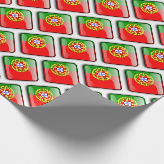 Papier für die portugiesische Flagge Geschenkpapier (Ecke)