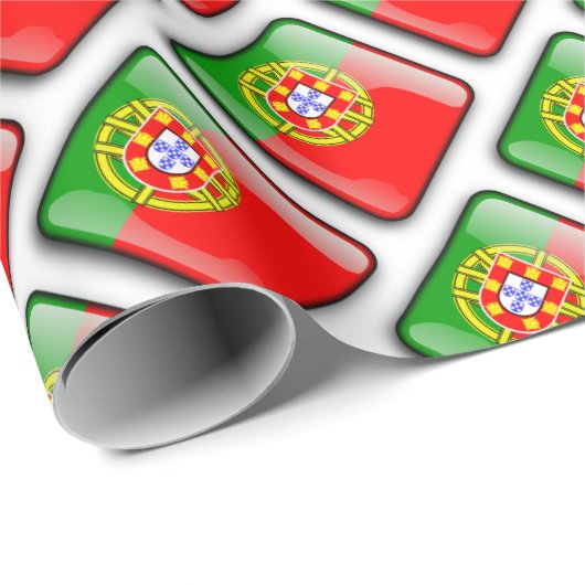 Papier für die portugiesische Flagge Geschenkpapier (Rolleneckpunkt)