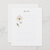 Papier für die Schreibtischverkleidung der Blume (Vorne/Hinten)