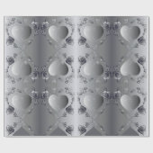 Papier für die Silber-Rose Geschenkpapier (Flach)