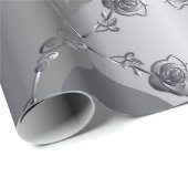 Papier für die Silber-Rose Geschenkpapier (Rolleneckpunkt)