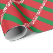 Papier für die Umhüllung der belarussischen Flagge Geschenkpapier (Rolleneckpunkt)