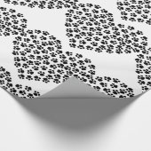 Papier für die Umhüllung der Silhouette in Paw Geschenkpapier (Ecke)