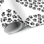 Papier für die Umhüllung der Silhouette in Paw Geschenkpapier (Rolleneckpunkt)
