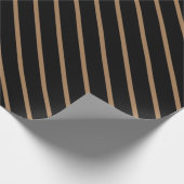 Papier für die Umhüllung in Gold und Schwarz Geschenkpapier (Ecke)