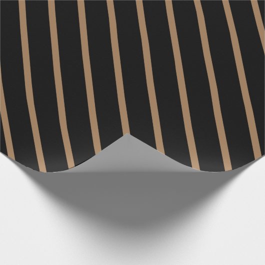Papier für die Umhüllung in Gold und Schwarz Geschenkpapier (Ecke)