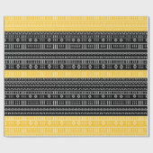 Papier für die Umhüllung von Gelb und Schwarz Geschenkpapier (Flach)