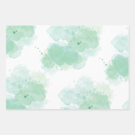 Papier für die Umhüllung von grünen Wasserfarben