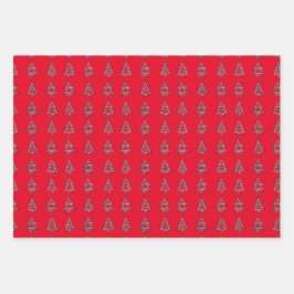 Papier für die Umhüllung von rotem Baumkronen