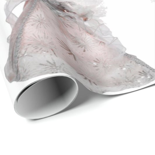 Papier für die Umhüllung von Silber und Weiß Geschenkpapier (Rolleneckpunkt)