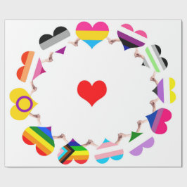 Papier für die Umrandung der Flagge Geschenkpapier