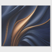 Papier für dunkle Marine und Bronze Geschenkpapier (Flach)