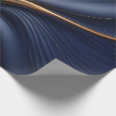 Papier für dunkle Marine und Bronze Geschenkpapier (Ecke)