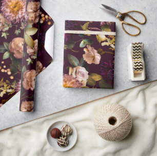Papier für dunkle und moody-Brautpartys Geschenkpapier
