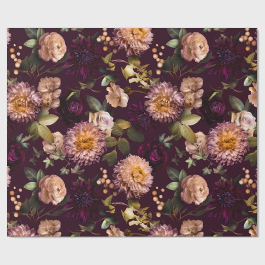 Papier für dunkle und moody-Brautpartys Geschenkpapier (Flach)