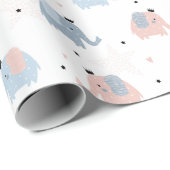 Papier für Elefanten, Herz und Sterne Geschenkpapier (Rolleneckpunkt)