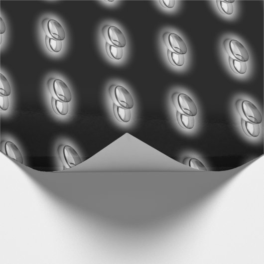 Papier für Ewigkeit - schwarz Geschenkpapier (Ecke)