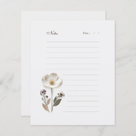 Papier für florale bearbeitbare Linken (Vorne/Hinten)