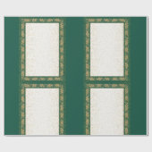 Papier für goldene und grüne Matte Geschenkpapier (Flach)