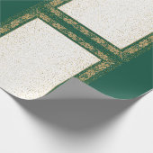 Papier für goldene und grüne Matte Geschenkpapier (Ecke)