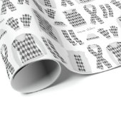 Papier für graue Raute Geschenkpapier (Rolleneckpunkt)