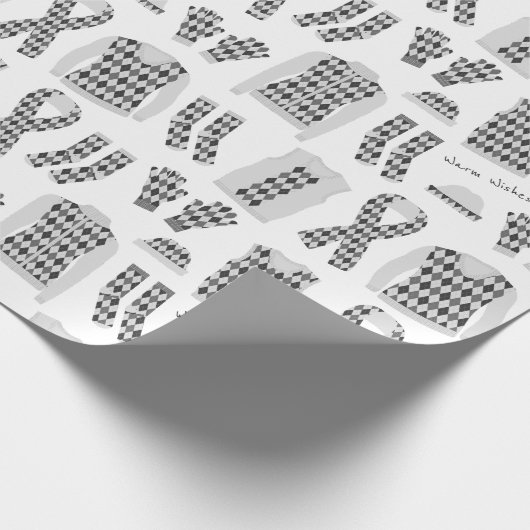 Papier für graue Raute-Muster - Grosses Papier Geschenkpapier (Ecke)