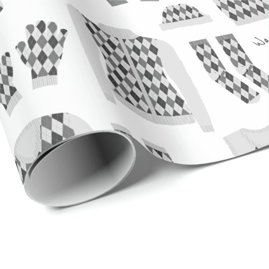 Papier für graue Raute-Muster - Grosses Papier Geschenkpapier (Rolleneckpunkt)