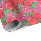 Papier für Herz und Liebe Geschenkpapier (Rolleneckpunkt)