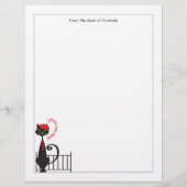 Papier für Katzen Briefbogen (Vorderseite)