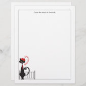 Papier für Katzen Briefbogen (Vorne/Hinten)