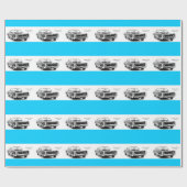 Papier für klassische Autos Geschenkpapier (Flach)
