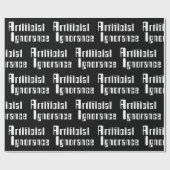 Papier für künstliche Ignoranz Geschenkpapier (Flach)