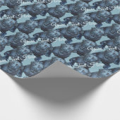 Papier für Labrador-Retriever aus schwarzem Lab Geschenkpapier (Ecke)