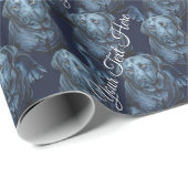 Papier für Labrador-Retriever aus schwarzem Lab Geschenkpapier (Rolleneckpunkt)