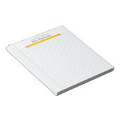 Papier für Lehrer mit Bleistift Notizblock (angewinkelt)