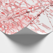 Papier für Luftcharts Geschenkpapier (Ecke)