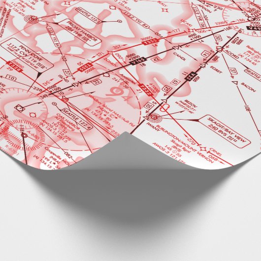 Papier für Luftcharts Geschenkpapier (Ecke)