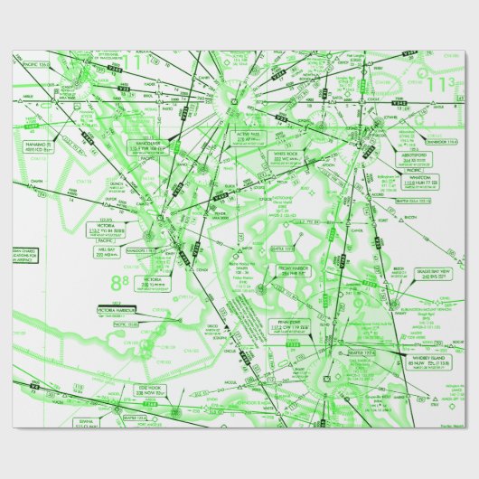Papier für Luftcharts Geschenkpapier (Flach)