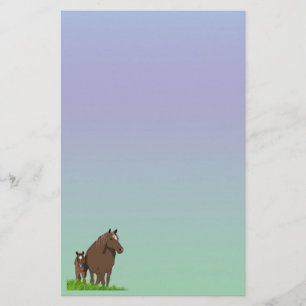 Papier für Mare- und Fohlenpferde