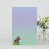 Papier für Mare- und Fohlenpferde (Stehend Vorderseite)